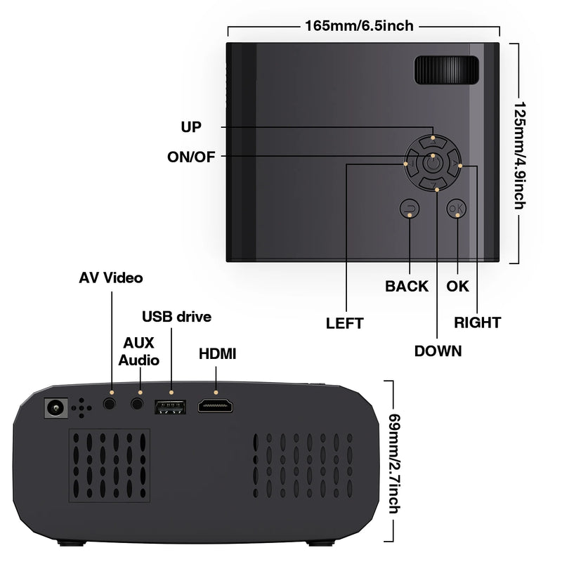 Ultra Projetor 4k 1080p Dual 6G wifi