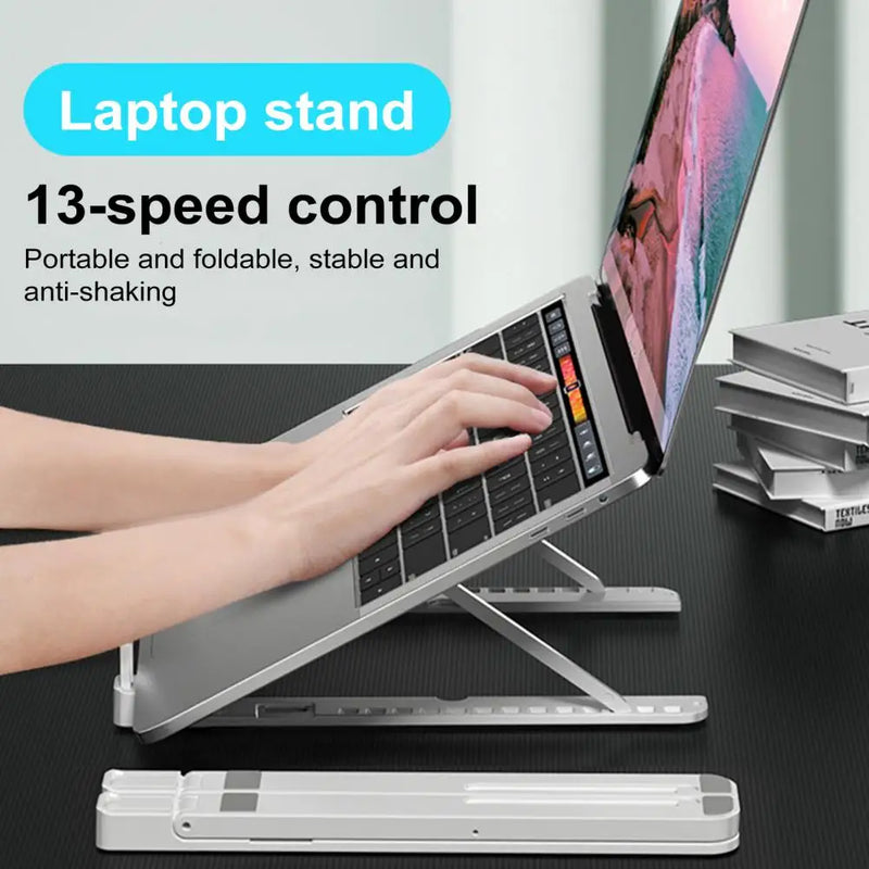 Suporte Ajustável para Laptop, Ergonômico, com Ventilador